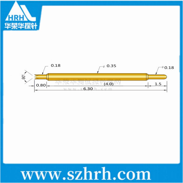 035-UJ-6.3L ，華榮華雙頭測試探針廠家